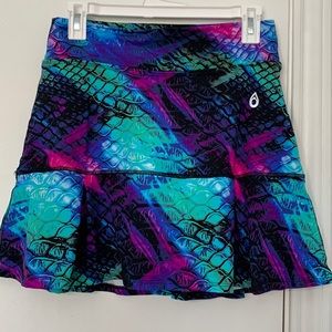 Dona Jo Patterned Tennis Skirt